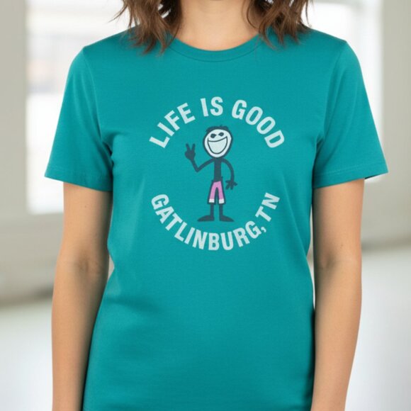 Life is Good Gatlinburg TN Graphic Tee - Picture 1 of 6